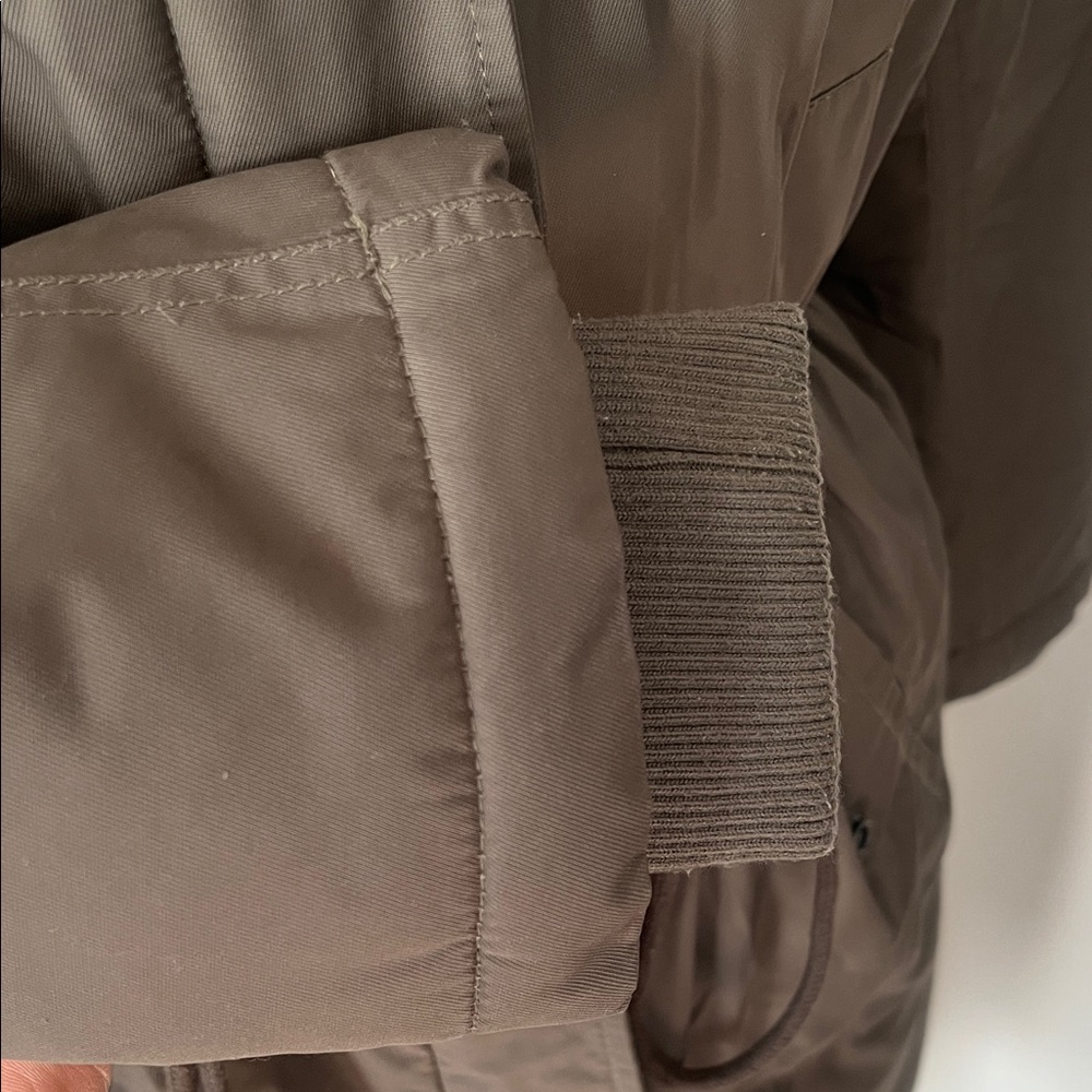Topshop Olive Fur-Trimmed Puffer Jacket - Picture 7 of 17